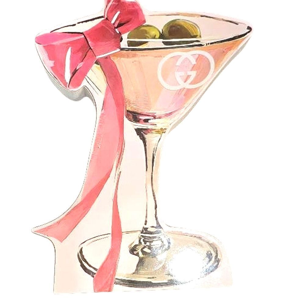 At Home Gucci Martini Wooden Decor